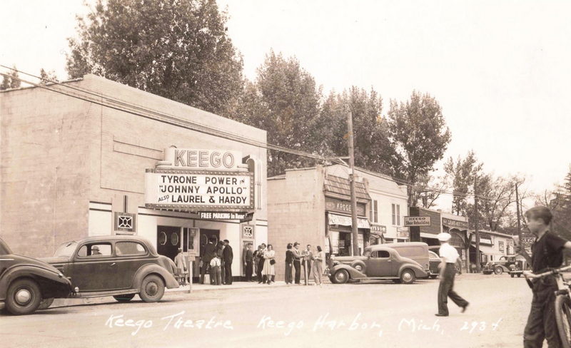 Keego Theatre - Vintage Postcard (newer photo)